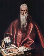El Greco St.Jerome as a Cardinal oil painting on canvas